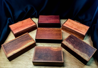 Examples of Wooden Keepsake/memory/treasure boxes - Medium Size - Sold Previously