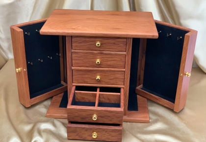 Premium Australian timber Jewellery Boxes with multiple drawers