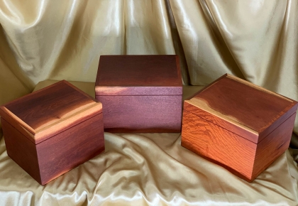 Premium Australian Timber Jewellery Boxes with 2 Internal Removable Trays
