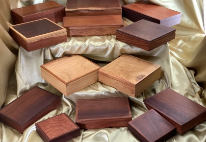 Hand crafted Wooden Keepsake / Jewellery Boxes - Australian Jarrah, Sheoak & Woody Pear