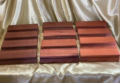 Limited Edition Wooden Pen Boxes hand turned from timber from timber from the Old Mandurah Bridge