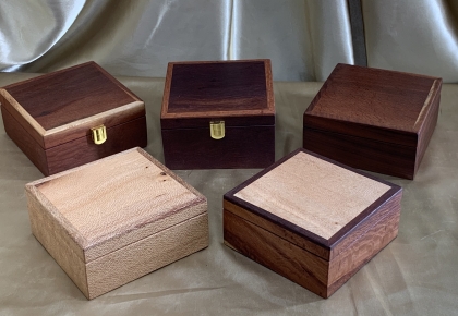 Examples of Small Boxes - Jewellery, Treasure, Trinket, Cufflinks, Rings etc