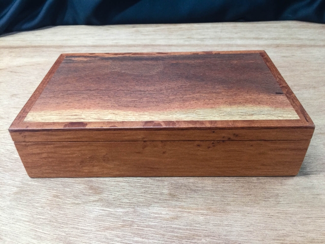 Sheoak Personal box with Woody Pear Beading L5533