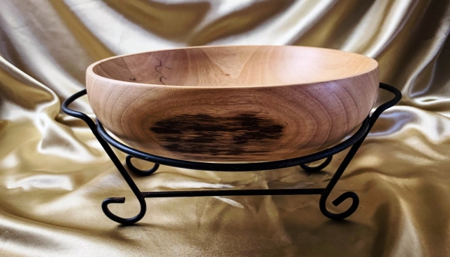 Australian Jacaranda Wooden Decorator Bowl (Medium) - DB20009-L6788