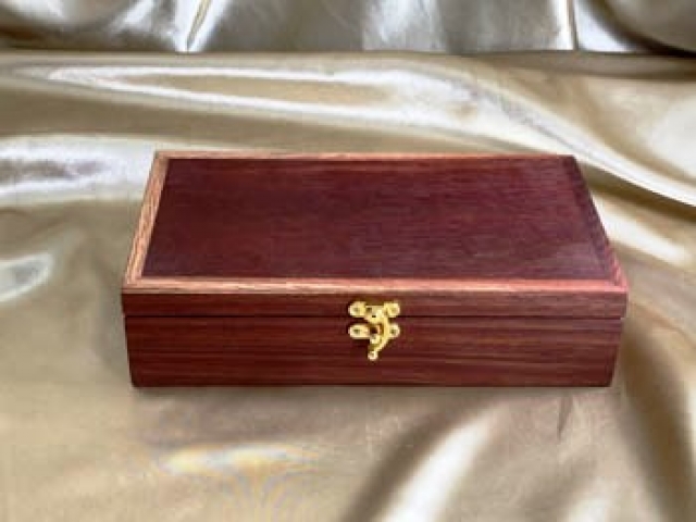 PKTB 21004 - L1897 - Medium / Small Jewellery / Treasure Box - Jarrah / Woody Pear