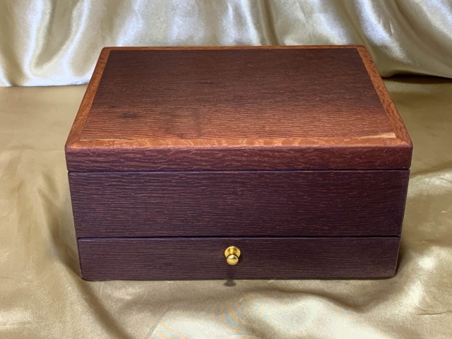PJBDT 25091-L6137 - Premium Wooden Jewellery Box with Drawer and Tray - Australian Woody Pear