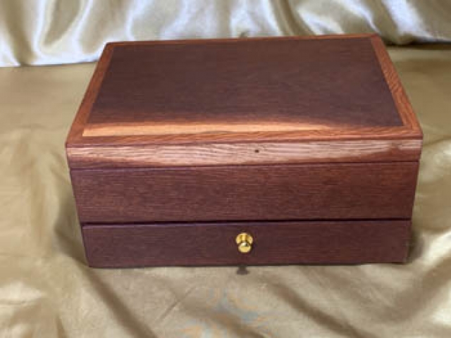 PJBD 25092-L6146 - Premium Timber Jewellery Box with internal Tray and Bottom Drawer - Made in Australia