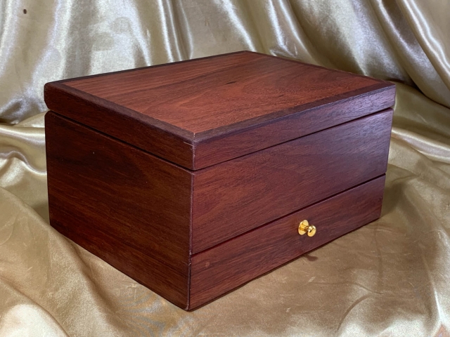 PJBDT 251004-L6825 - Premium Wooden Jewellery Box with Drawer AND Tray - Australian Jarrah
