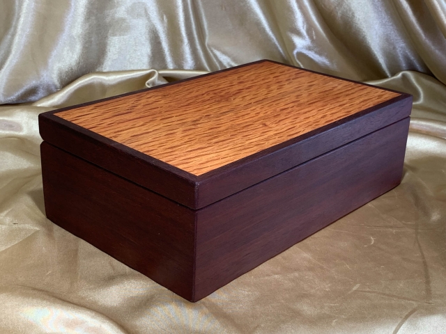 BT 251102-L6865 - Premium Handcrafted Wooden Jewellery Box with Removable Tray - Made in Australia
