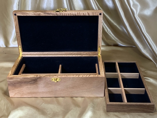 PJBT 25098-L6397 - Premium Hand made Wooden Jewellery Box with Removable Tray