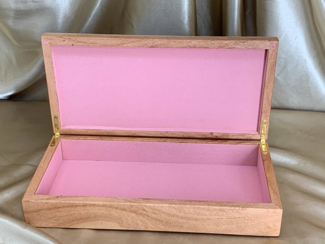 PLKB 22017-L5408 - Premium Large Australian Silky Oak Keepsake Box - Handcrafted