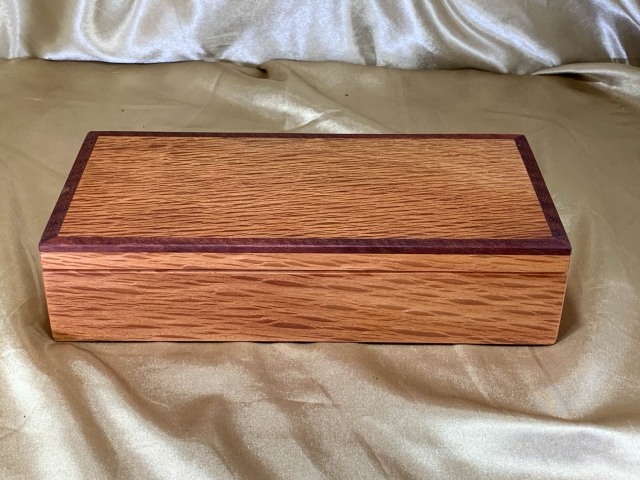 PMTDB 2605TP5-L9167 - Premium Medium Australian Sheoak Treasure / Desk Box