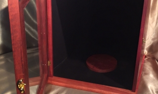 Custom Made Human Cremation Box - Jarrah - Extra Large Urn Display Box