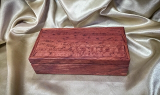Premium Treasure Box (Small) - Jarrah/Burgundy Lining (PTBS19001-L5861)
