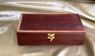 PKTB 21004 - L1897 - Medium / Small Jewellery/Treasure Box - Jarrah / Woody Pear