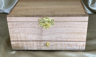 PJBDT 22008-L3172 Premium XL Jewellery Box with Drawer AND Tray - Silky Oak Timber SOLD