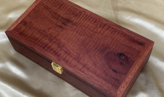 PMLTB 22007-L5953 - Wooden Jewellery/Treasure Box - Australian Curly Jarrah SOLD