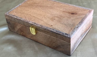 PMSB 22013-L6133 - Medium/Small Wooden Jewellery / Memory Box - Australian Silky Oak Timber