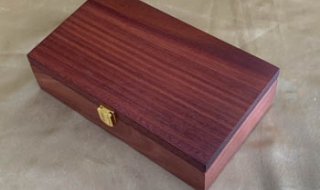 PMSB 22006-L6155 - Medium / Small Wooden Jewellery / Treasure Box - Australian Jarrah SOLD
