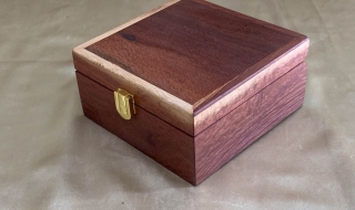 PSTB 22001-L6391 - Small Wooden Treasure Box - Australian Woody Pear timber SOLD