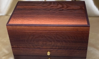 LED2DT 23241-L7943 - Limited Edition Timber Jewellery Box with 2 Drawers and Tray SOLD
