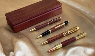 Hand Made Jarrah Pens and  Boxes - Various Styles Available
