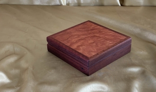 PMSB 2324-L9751- Premium Medium / Small Wooden Treasure Box - Pink Jarrah