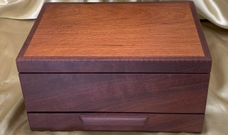 PJBDT 2403-L0806 - Premium Jarrah and Sheoak Jewellery Box with Drawer and Tray