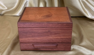 PJBDT 2405-L0823 - Premium Jarrah and Sheoak Jewellery Box with Drawer and Tray
