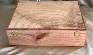 A4DB 2408-L0981 - Premium Hand Made wooden Document Box - Australian Silky Oak
