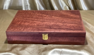 PLKB 2418-L2793 - Premium Pink Jarrah Jewellery / Keepsake Box - Hand Made in Australia