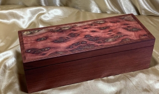 LEDRJB 242502-L3589 - Limited Edition Resin Filled Jarrah Jewellery Box with Removable Tray