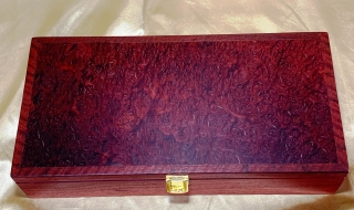 PLRKB 242507-L3652 - Large Jarrah Burl Keepsake Box - Hand Made in Australia