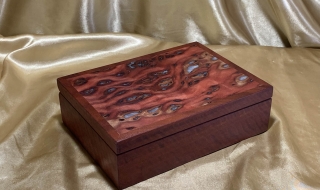 LEDRKB 242505-L3615 - Limited Edition Resin Filled Jarrah Keepsake Box - Hand Made in Australia