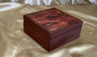 LEDRKB 242510-L3721 - Limited Edition Resin Filled Jarrah Keepsake Box - Hand Made in Australia