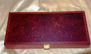 PLRKB 242508-L3659 - Premium Large Resin Filled Jarrah Keepsake Box - Hand Made in Australia