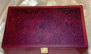 PMLRKB 242509-L3666 - Premium Medium Large Resin Filled Jarrah Keepsake Box