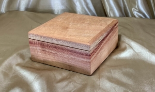 PSTRB 242501-L3133 - Small HJand Made Wooden Jewellery Box - Australian Silky Oak