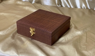 PSTRB 242594-l3774 - Small hand made wooden Trinket Box - Australian Jarrah SOLD