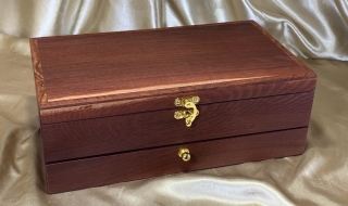 PJBD 242501-L3800 - Premium Large Jarrah Jewellery Box with Bottom Drawer - Hand Made in Australia SOLD