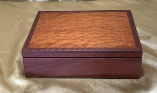 PMSB 242509_L3103 - Premium Small Timber Jewellery, Treasure, Gentleman's Box - Australian Jarrah and Sheoak