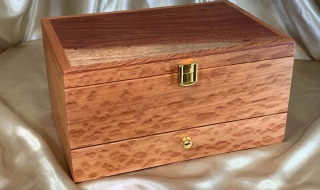 PJBDT 25002-L4363 - Premium Sheoak Jewellery Box with Drawer and Tray SOLD