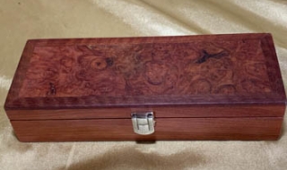 PB 24253-L3053 Premium Jarrah Burl Pen Box - Handcrafted in Western Australia