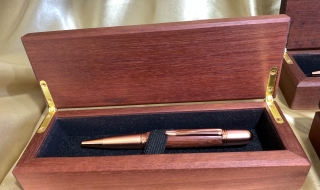 Pen & Box Sets Handcrafted from timber from Old Mandurah Bridge