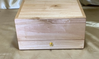 PJBDT 25095-L6174 - Premium Timber Jewellery Box with Drawer and Tray - Australian Yellow Tingle SOLD