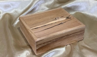 PSTB 25921-L6514 - Premium Small Hand Made Wooden Treasure / Trinket Box