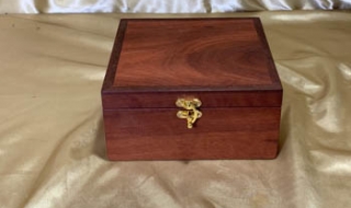 PMSTR 25917-L6223 - Premium Medium Small Wooden Treasure Box - Hand Made from Australian Jarrah SOLD