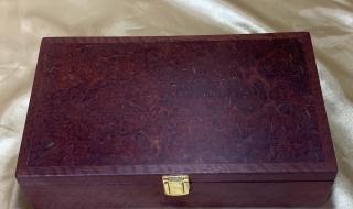 PLRKB 25016-L4575 - Premium Australian Timber Jewellery Box with Jarrah Burl Lid SOLD