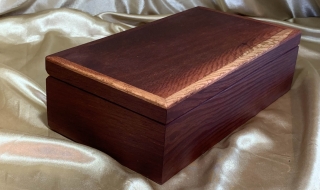 PLKB 25012-L6928 - Premium Deep Australian Timber Keepsake Box - Handcrafted from Woody Pear SOLD