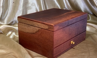 PJBD 251101-L6817 - Premium Handcrafted Wooden Jewellery Box with Bottom Drawer - SOLD